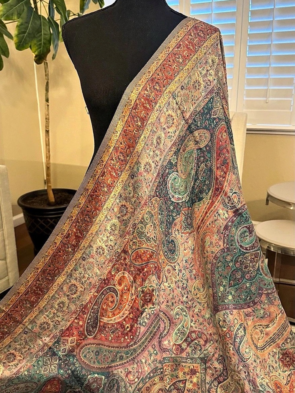 Kani Silk Shawl with Zari